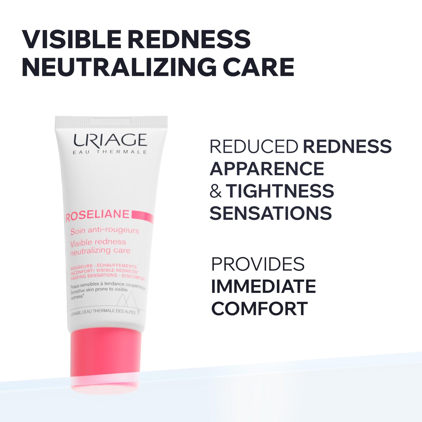 Uriage Roséliane Visible Redness-Neutralizing Rich Care With Red Algae + Ceramides + Shea Butter, Soothes, Nourishes & Reduces Visible Redness, Rich Face Care For Long-Lasting Comfort, Non-Comedogenic