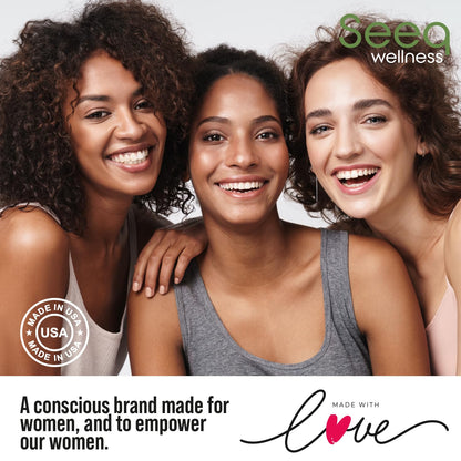 Organic Vulva Balm, Intimate Skins Care, Menopause Support, Relieves Feminine Dryness, Itching, Burning, Redness, Irritation - All Natural - 2 oz