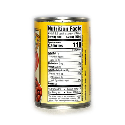Lucks Pinto Beans With Pork - 6 x 15 Ounce Cans of Lucks Pinto Beans Canned, Canned Pinto Beans 6 Pack, Bundled with Recipe Sheet