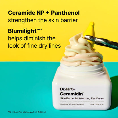 Dr.Jart+ Ceramidin Korean Under Eye Cream with Ceramides | Korean Skin Care, 0.5 Fl Oz