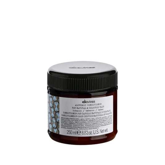 Davines Alchemic Conditioner Tobacco, Color Depositing Cream for Light Brown & Medium Brunette Hair - Intensifies & Hydrates Brown Tones with Jojoba Oil, 8.45 Fl Oz
