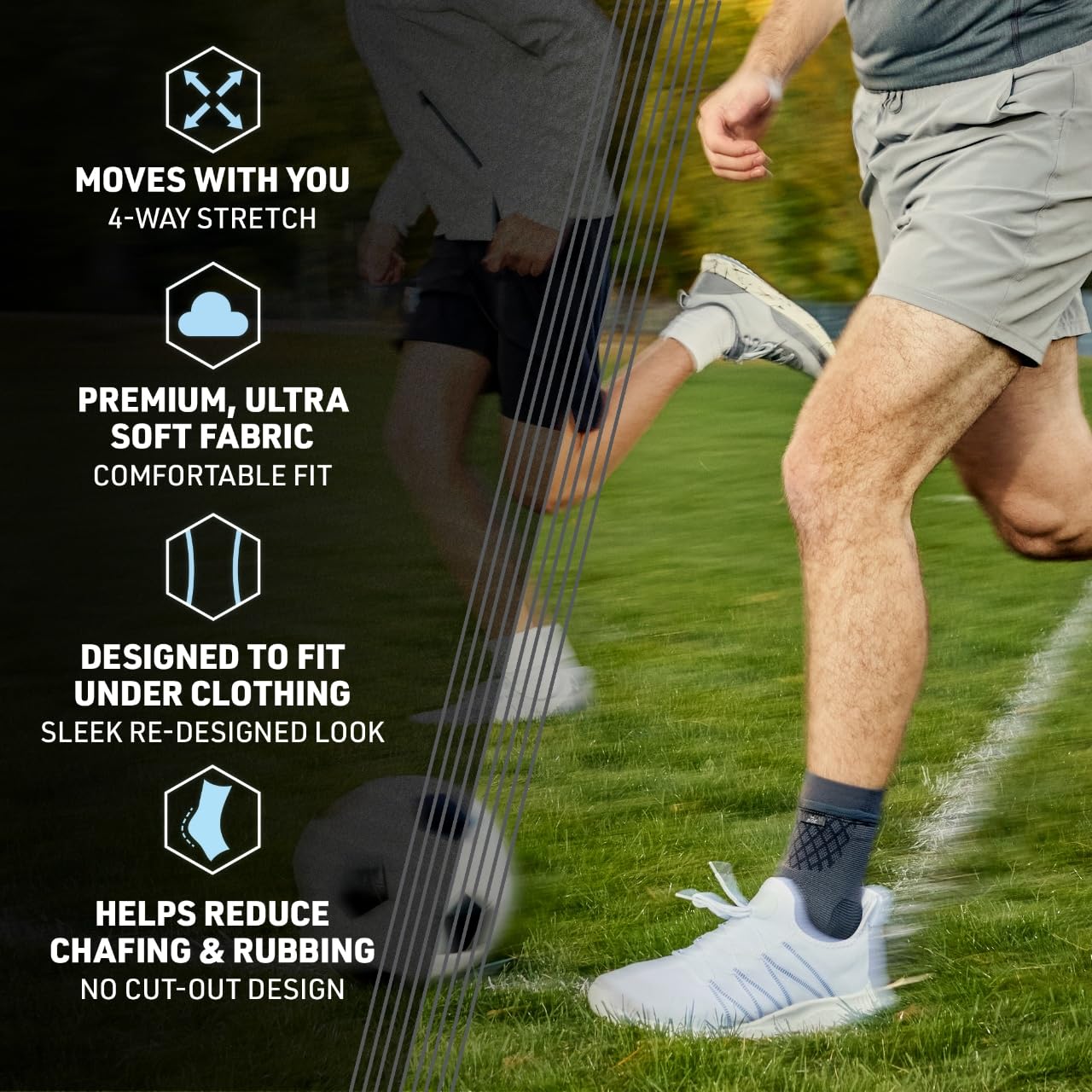 ACE Brand Flex Comfort Compression Ankle Sleeve 208705, L/XL