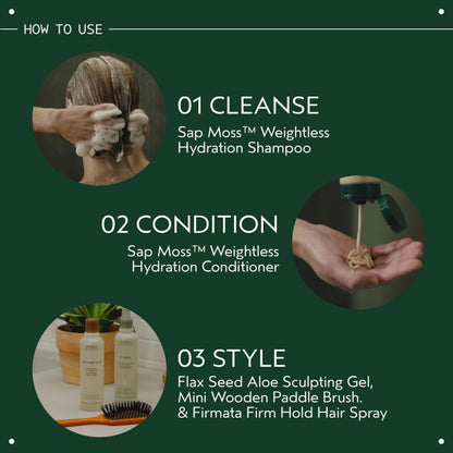 Aveda Sap Moss Weightless Hydration Shampoo | Gently Cleanses | Silicone Free | For Normal to Dry Hair | Earthy Aroma with Jasmine Olibanum Cypress |94% Naturally Derived*, 6.7 Fl Oz