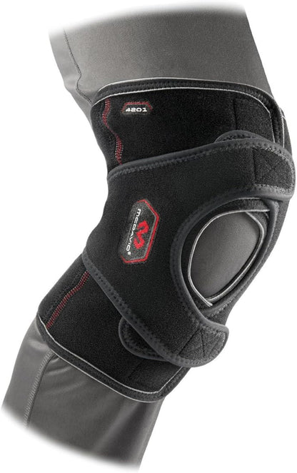 McDavid Versatile Knee Support Wrap w/Side Stays for Patella Support, Tendonitis, Knee Stability, Knee Compression, Lightweight, Sold as Single Unit (1)