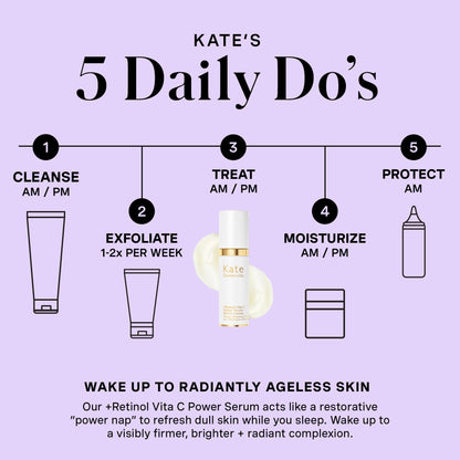 Kate Somerville Retinol Vita C Power Serum – Anti-Aging Skin Firming Treatment Clinically Proven to Brighten and Smooth Lines & Wrinkles, 1 Fl Oz