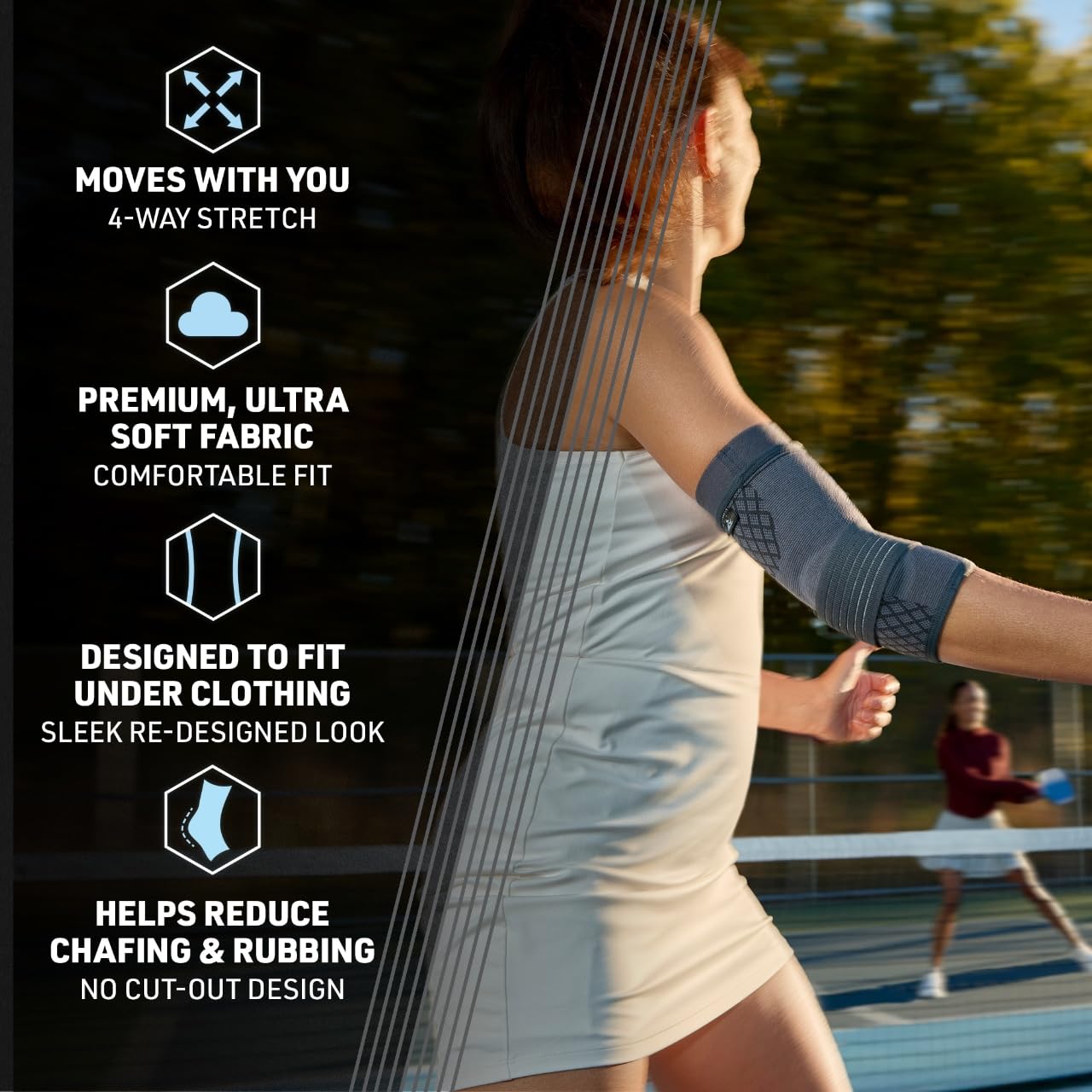 ACE Brand Flex Comfort Compression Elbow Sleeve 208707, L/XL