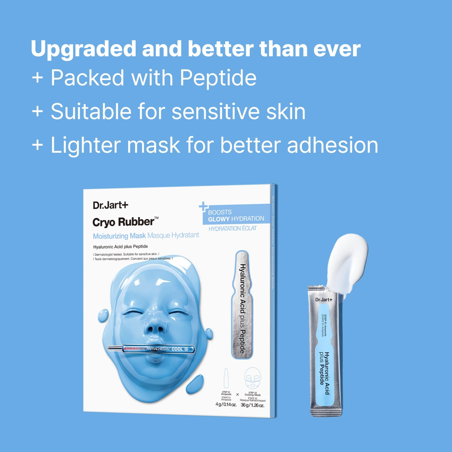 Dr.Jart+ Cryo Rubber Cooling Korean Face Mask with Serum Ampoule| Korean Skin Care | Travel Size