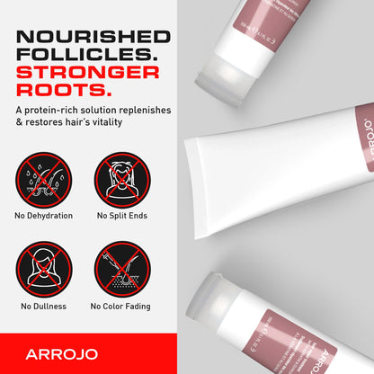 Arrojo Hair Repair Treatment, 5.1 fl oz – Cruelty-Free, Paraben-Free Sulfate-Free Hair Conditioner Mask with Keratin, Avocado & Coconut Oil – Ideal for Dry, Damage & Color-Treated Locks