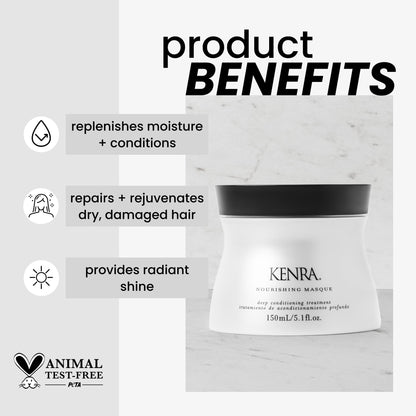 Nourishing Masque | Deep Conditioning Treatment | Replenishes Moisture & Conditions | Repairs & Rejuvenates Dry, Damaged Hair | Provides Radiant Shine| All Hair Types