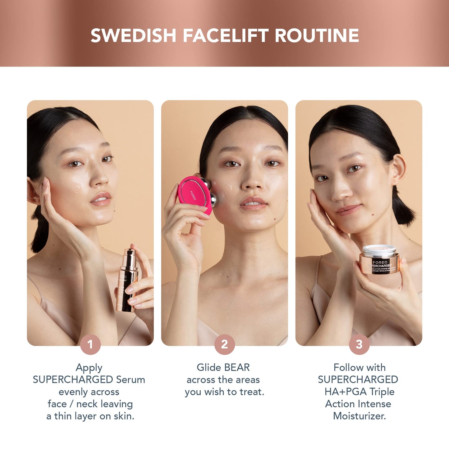 FOREO SUPERCHARGED Serum 2.0 – Conductive Skincare Gel – Hyaluronic Acid & Squalane – Vegan – Clean Formula – 1 fl.oz