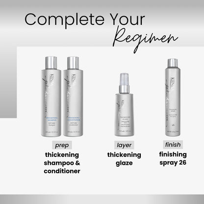 Kenra Platinum Thickening Glaze | Volumizing Styler | Adds Fullness & Body | Lightweight Conditioning | Density Building For Thick, Healthy-Looking Styles | All Hair Types