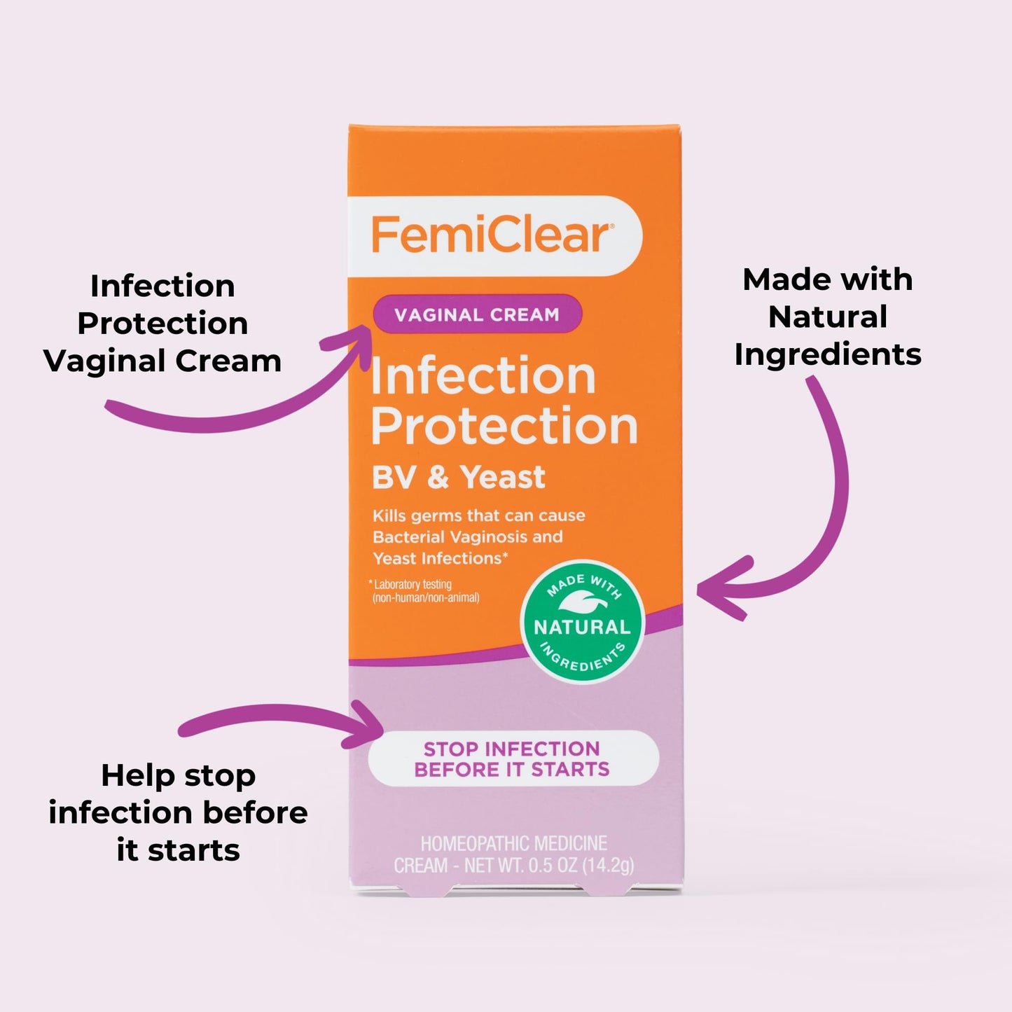 FemiClear - Restoratives Soothing Feminine Wash - BV & Yeast Infection Protection Vaginal Cream - Itching & Discomfort Due to Bacterial Vaginosis - Fast Feminine Itch Relief