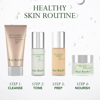 KAT BURKI Super Nutrient Elixir. Hydrating Face Toner with Hyaluronic Acid, 1% Glycolic Acid & Rose Water Suitable For All Skin Types, 3.4 fl.oz