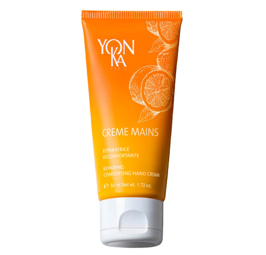 Yonka Sweet Orange Shea Butter Hand Cream | Vitamins E and Grape Seed Oil Soften and Repair | Fragrant Mandarin and Citrus Scent | Nourish dry Hands, Nails and Cuticles | 1.73 oz