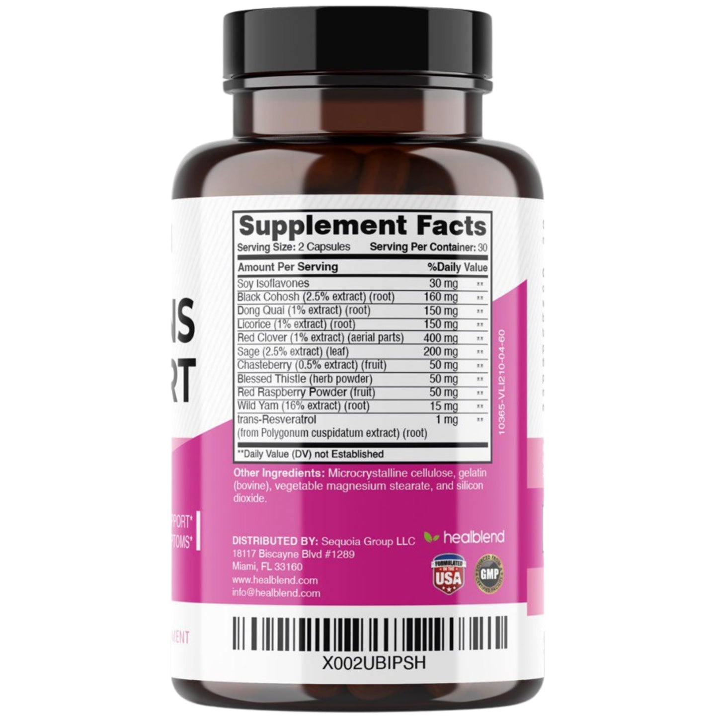 Women’s Support Complex Advanced Formula - Female Support Supplement for Hot Flashes, Night Sweats, Symptoms of Perimenopause and Menopause - Hormone Regulation Naturally - 60 Capsules