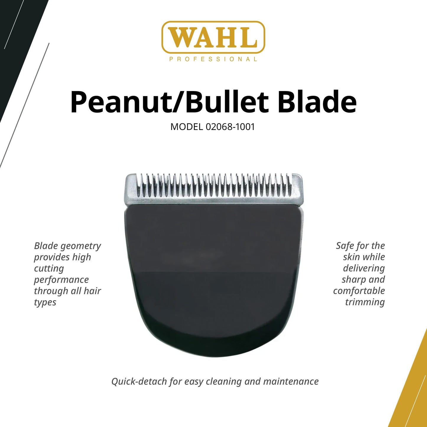 Wahl Professional Standard Snap-On Bullet/Bullet Unplugged Blade, Easy Maintenance, Fits Black Peanut and Sterling Bullet
