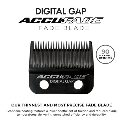 COCCO Digital Gap Accufade Graphene Fade Clipper Blade, ADGCA-G Replacement Blade Designed for Hyper Veloce Pro, Veloce Pro and Pro BLDC Clippers