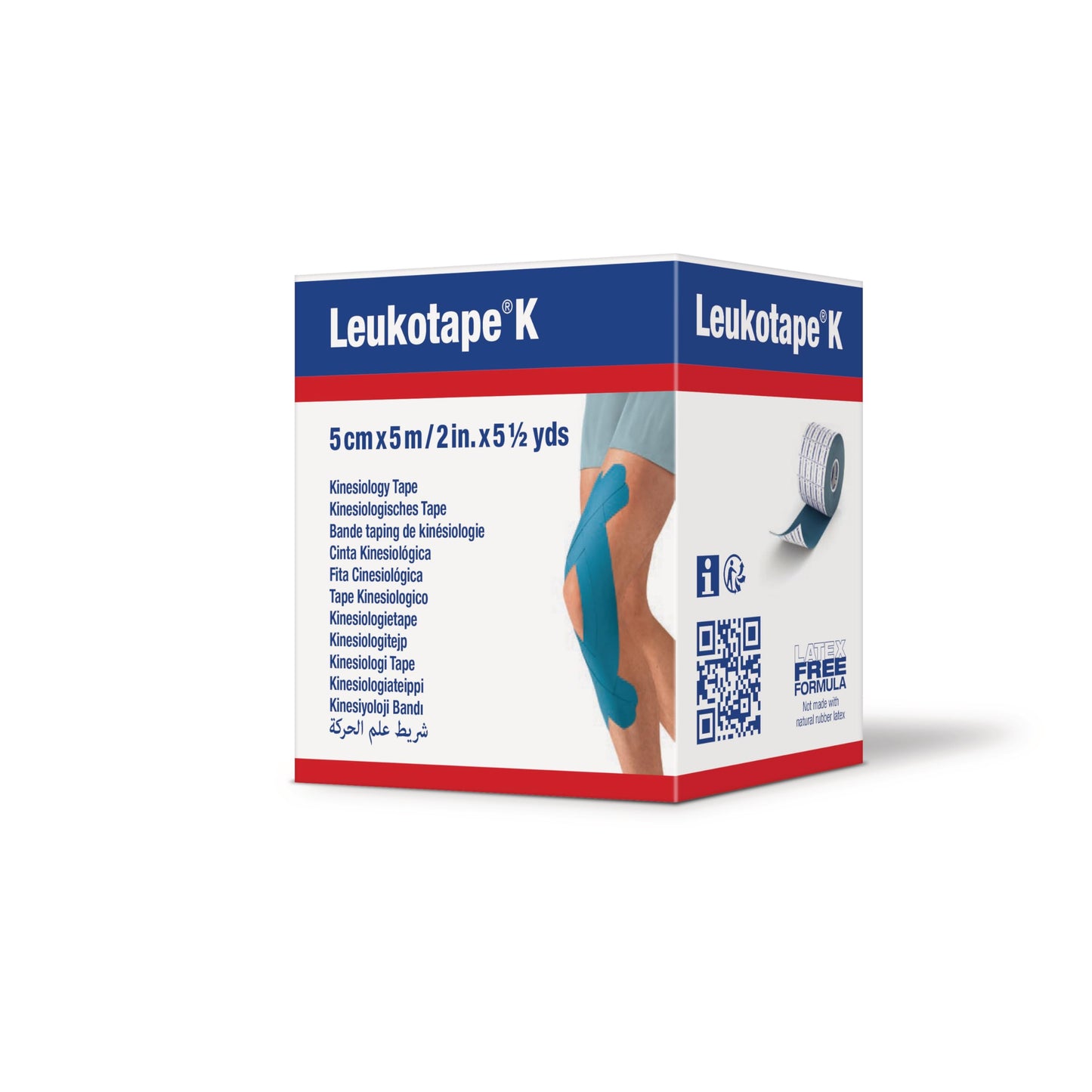 LEUKOTAPE K 2 Inch X 5.4 Yard, Blue (Pack of 5)