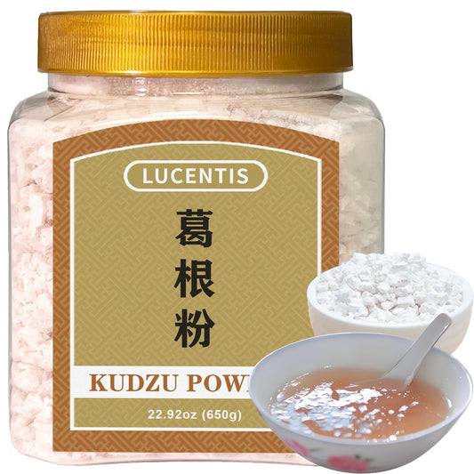 100% Pure Kudzu Powder 650g/23oz Arrowroot Powder, Natural Thickener, Kudzu Root Powder For Baking & Drinks, Tea| Free from Preservatives 葛根粉