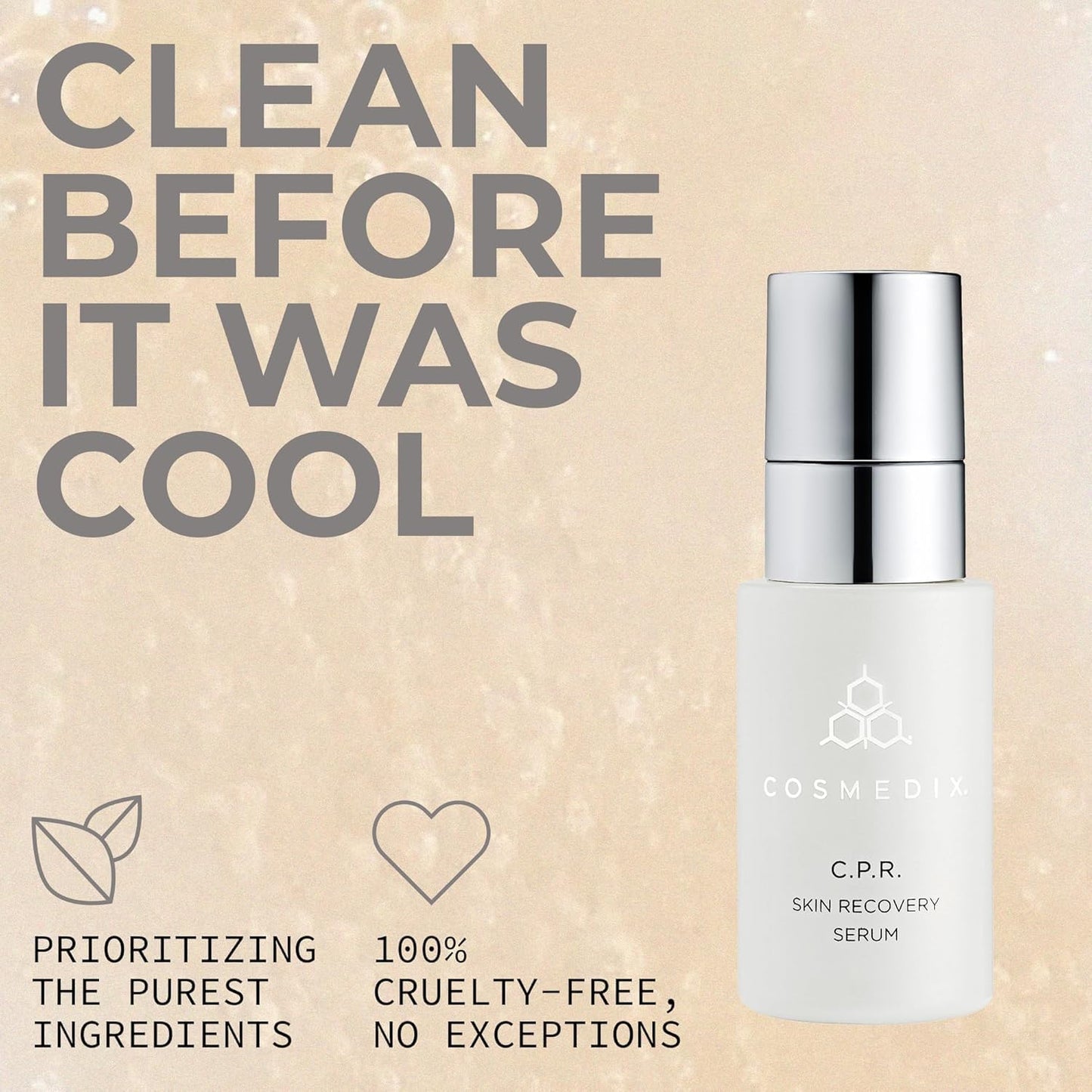 COSMEDIX CPR Skin Recovery Face Serum - Firming & Hydrating Facial Serum for Fine Lines, Wrinkles & Redness - Daily Facial Skincare Products for Sensitive & Dry Skin, Moisturized & Natural Glow