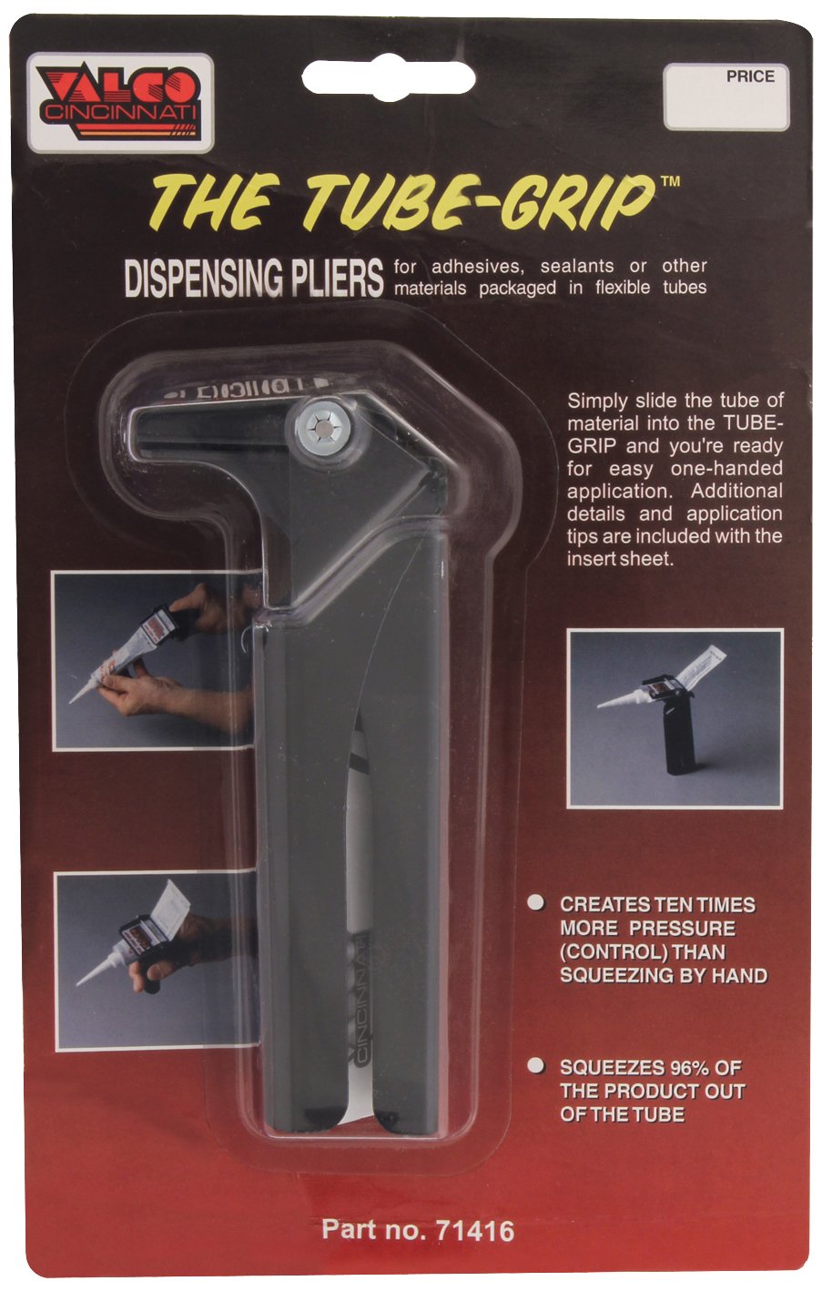 71416 Tube-Grip 2" Dispensing Plier with Sealant Dispensing Tool
