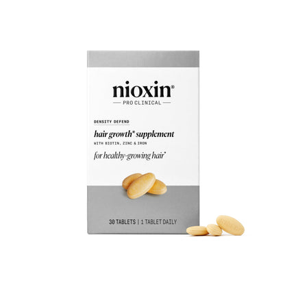NIOXIN Density Defend Hair Growth Supplements | with Biotin, Zinc and Iron | for Hair Growth and Thickness | 30 Tablets