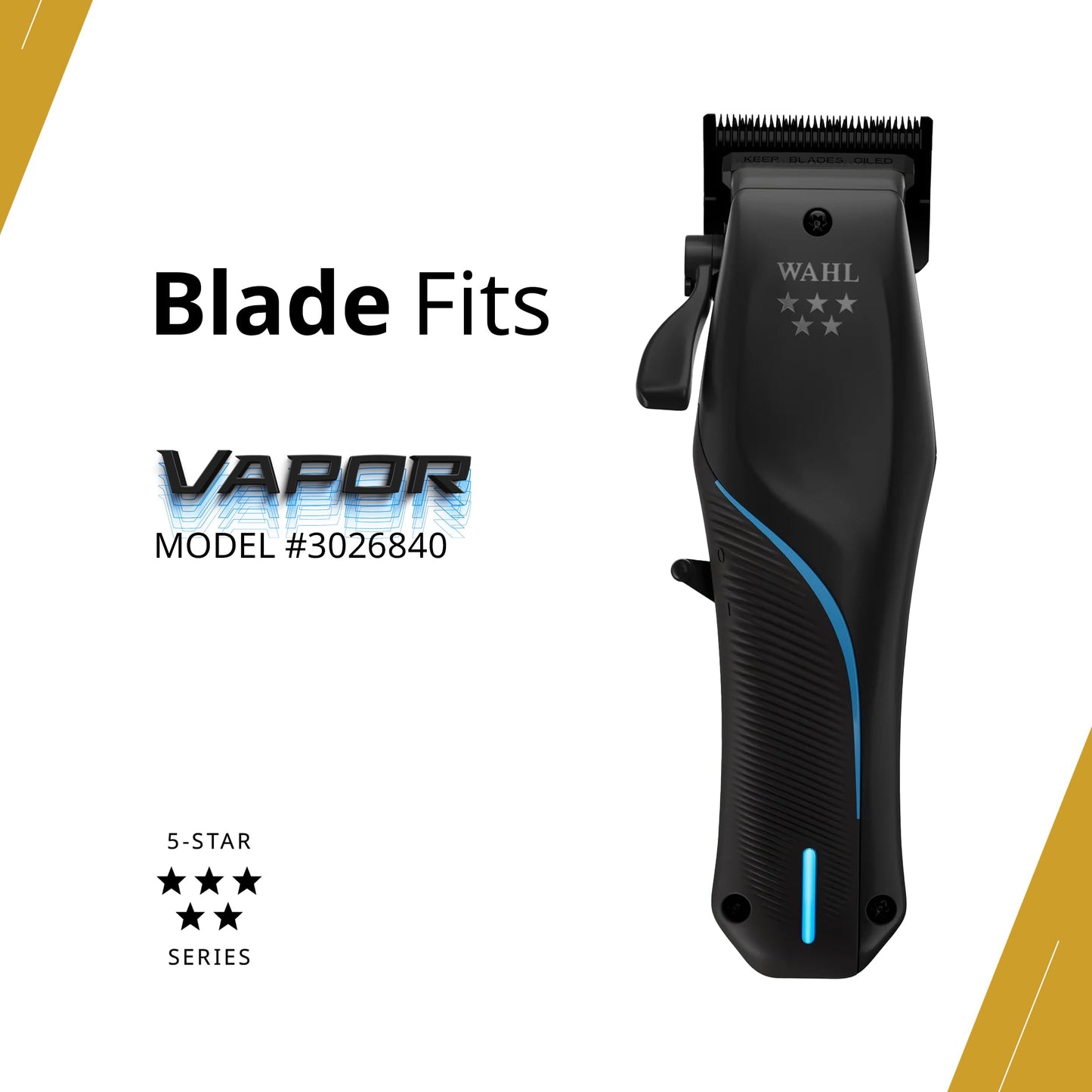 Wahl Professional F32 FADEOUT Blade High-Precision Replacement for Hair Clippers, Zero Gap Adjustable, Fits 5-Star Vapor Clipper