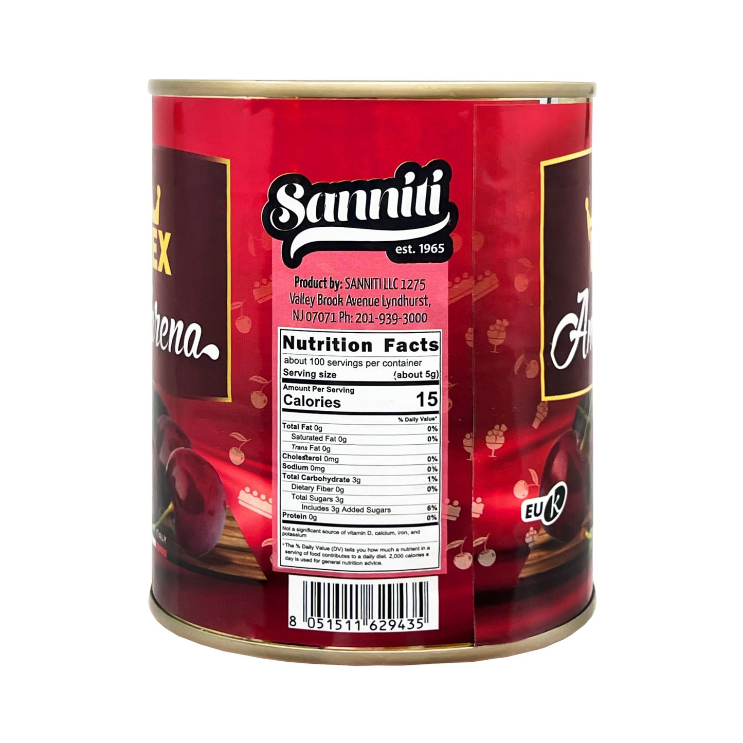 Sanniti REX Amarena Cherries in Syrup, 35.27 Ounce