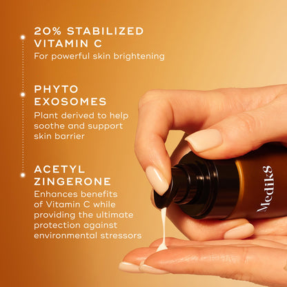 Medik8 C-Tetra Advanced - Vitamin C Serum Smooths Fine Lines and Wrinkles - Face Serum with Hyaluronic Acid - Vegan and Gluten Free - 1.0 oz.