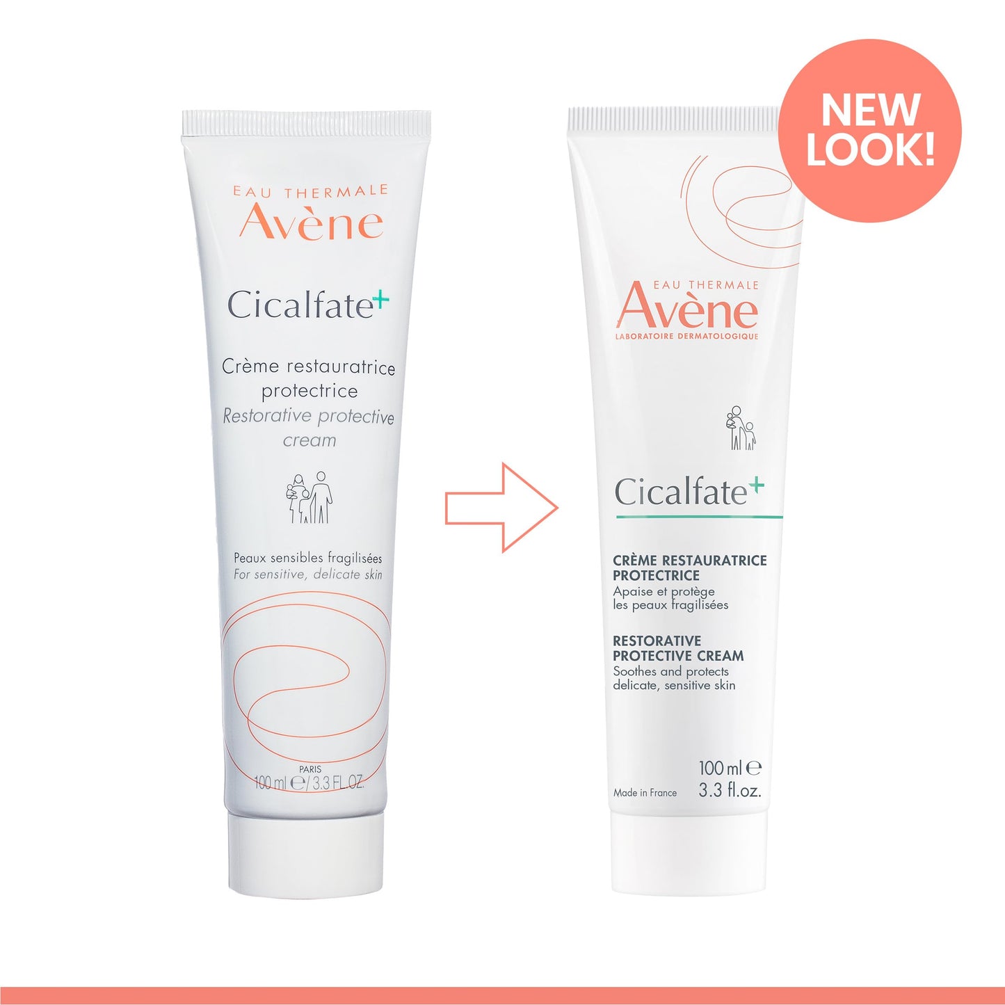 Avène Cicalfate+ Restorative Protective Cream, Face Moisturizer, face cream for sensitive skin, helps restore skin barrier, restorative cream, safe for infants, children and adults