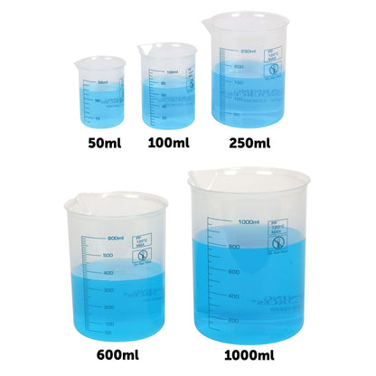 Learning Resources Graduated Beakers - Science Accessories, Liquid Measurement Concepts, Classroom Must Haves, Back to School, Set of 5, Ages 6+
