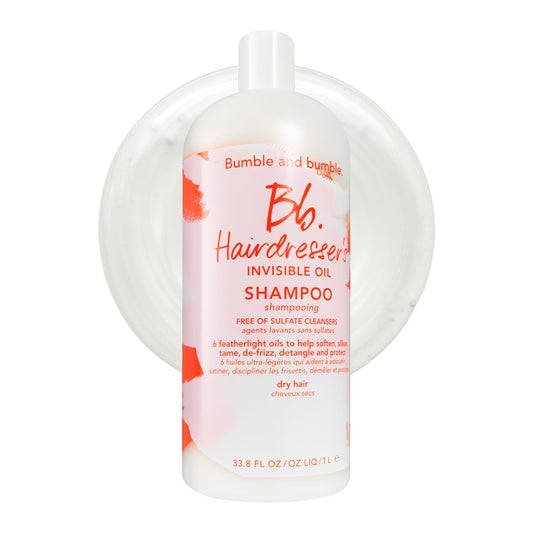 Bumble and bumble. Hairdresser's Invisible Oil Hydrating Shampoo | Anti Frizz, Softening, Color Safe | For All Curly, Wavy, Straight Hair Types | With Argan, Coconut + Grapeseed Oil