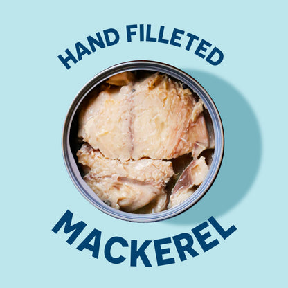 Wild Planet Wild Pacific Mackerel Fillets (SABA), Skin-On & Boneless, Delicious & Sustainable, Tinned Fish, 5 oz, (Pack of 12)