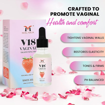 V18 TIGHT Vaginal Tightening Oil (Cream gel) - All Natural, V Tight Oil (Cream gel) for Women