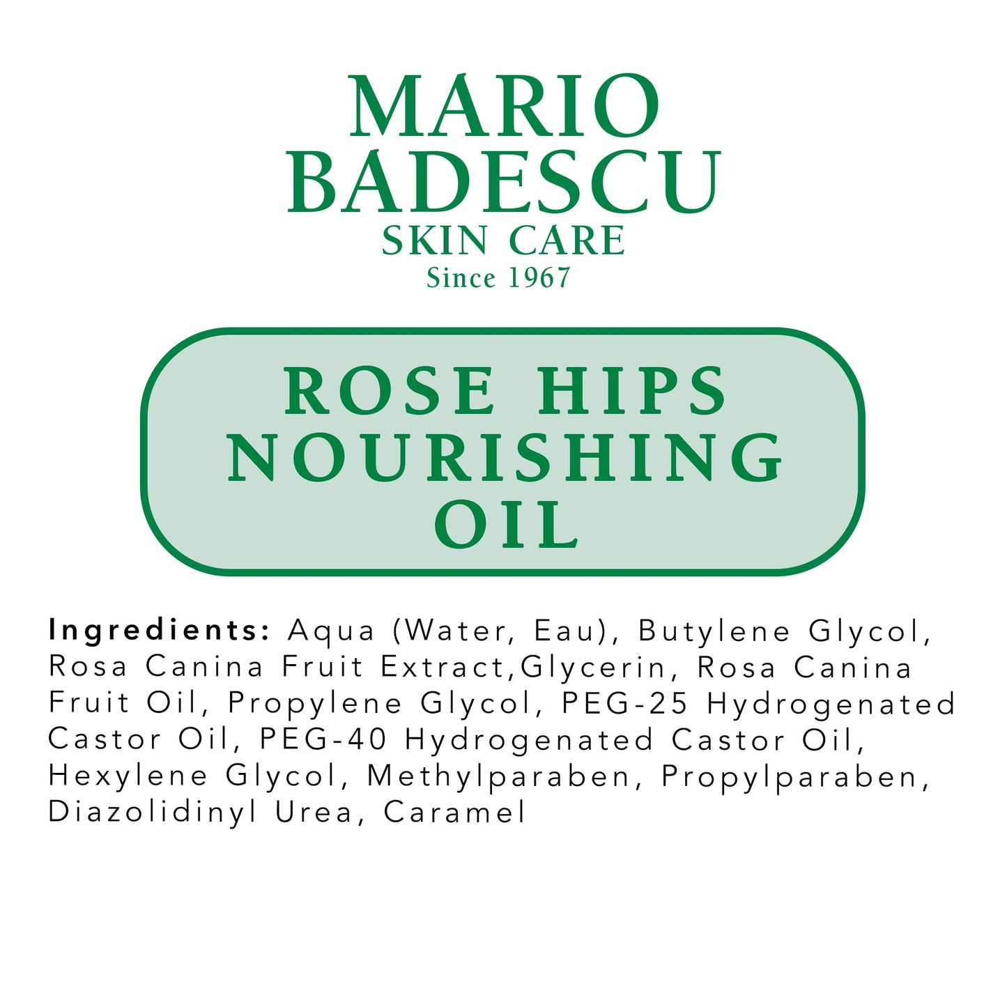 Mario Badescu Rose Hips Nourishing Oil/Serum for Combination, Dry and Sensitive Skin Facial Oil that Moisturizes & Smoothes Formulated with Rosehip Extract & Castor Oil 1 FL OZ (Pack of 1)