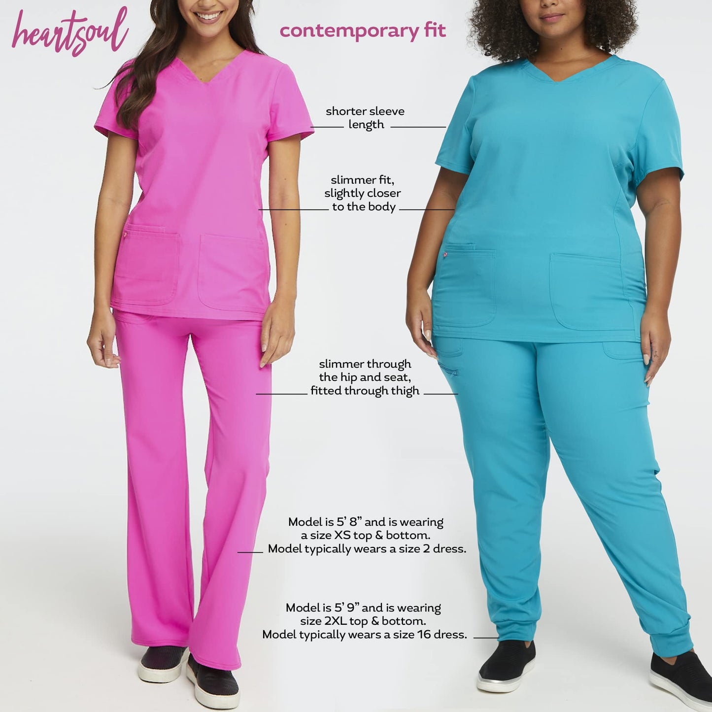 HeartSoul Break On Through Women Warm Up Scrubs Jacket Zip Front 20310
