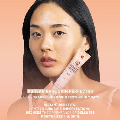 Erborian Skin Hero Perfector, Non-Tinted Concealer & Makeup Primer Hydrates, Smooths Texture, Blurs & Illuminates, Glass‑Skin Base, Korean Skincare