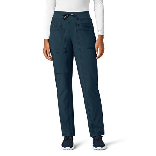 Carhartt Cross-Flex Scrubs for Women, Slim Leg Scrub Pant - Navy, L Petite