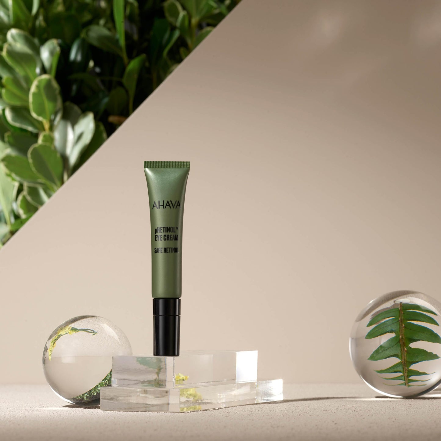 AHAVA Safe pRetinol Eye Cream - With Patented Exclusive Safe pRetinol & Dead Sea Osmoter, Firming & Smoothing Eye Cream, Fine Line & Wrinkle Reduction, Anti-Aging, 0.5 Fl.Oz