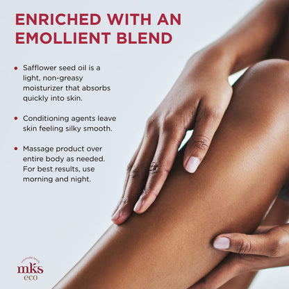 MKS eco Velvet Hand & Body Lotion, Original Scent - 10 oz - Restores Skin Softness, Flexibility & Elasticity - With Moroccan Argan Oil & Hemp Seed Oil - Vegan & Cruelty Free