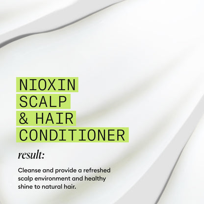 Nioxin Scalp + Hair Thickening System 2 Conditioner| For Natural or Untreated Hair with Progressed Thinning| With Niacinamide and Biotin | 33.8 Fl oz.