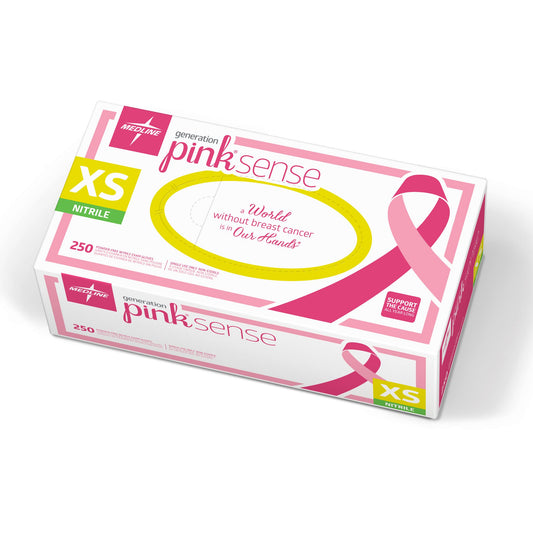 Medline Generation Pink Sense Nitrile Exam Gloves