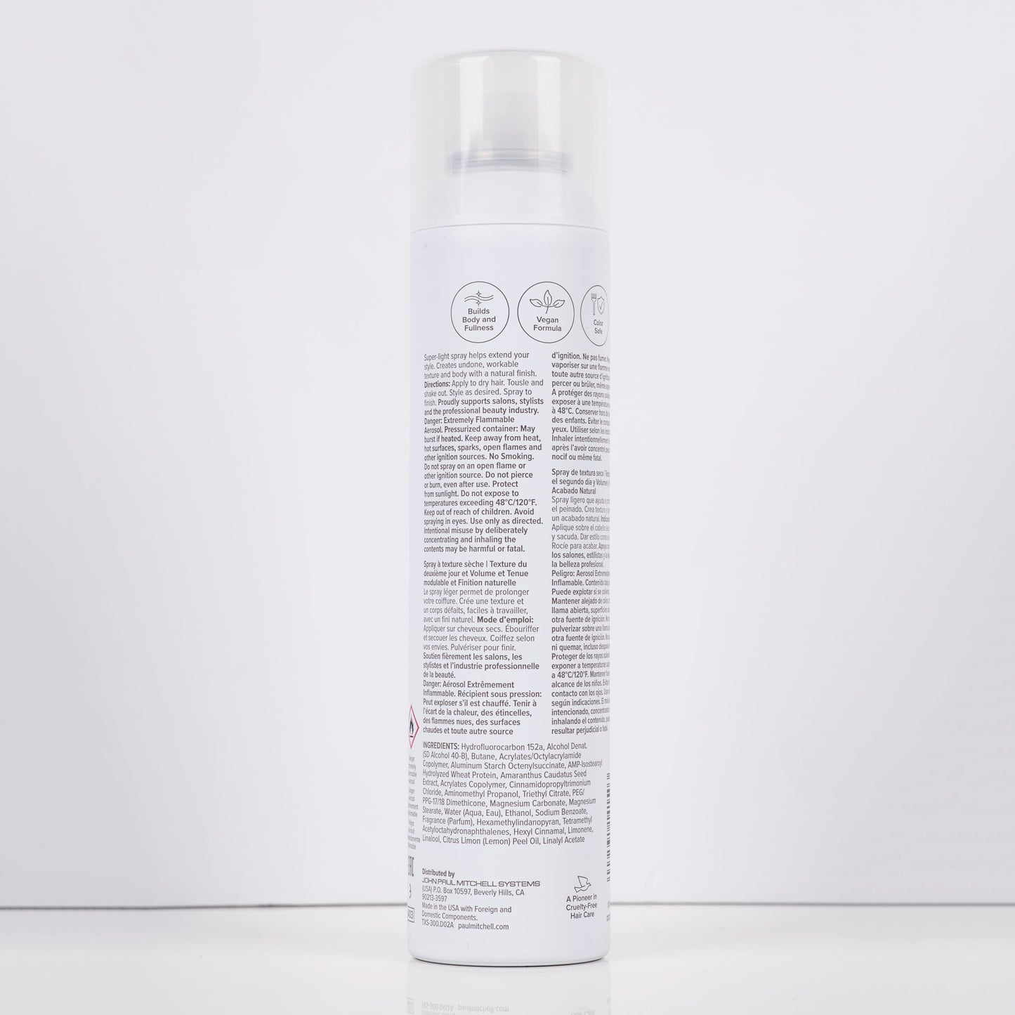 Paul Mitchell Texturizing Spray, Defines Texture + Builds Volume, For All Hair Types