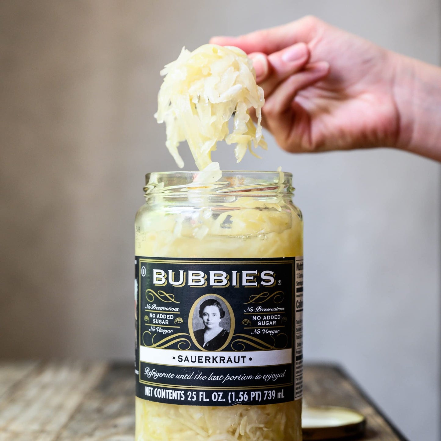 Bubbies Sauerkraut, 25 Ounce