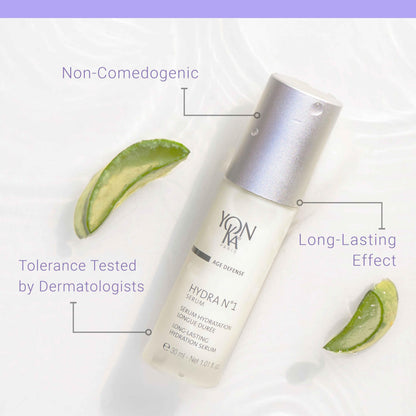 Yon-Ka Hydra N°1 Serum | Hydrating & Anti-Aging Face Serum with Hyaluronic Acid, Aloe Vera & Vitamin C | Smooths, Plumps & Revives | For Dry & Mature Skin | Paraben-Free | 30 ml