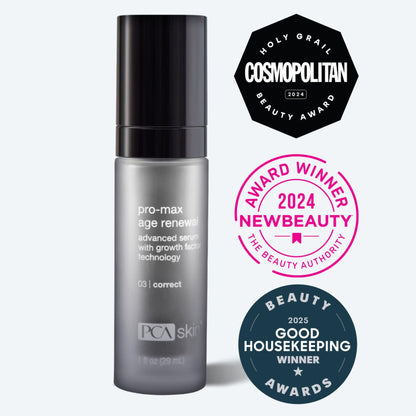 PCA SKIN Pro Max Age Renewal Anti Aging Serum, Anti Aging Face Serum for Reducing Wrinkles and Sagging Skin, Helps Lift and Firm Skin on Face and Neck, Safe For All Skin Types