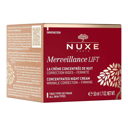 Nuxe Merveillance Lift Night Cream, Face Anti-Aging Moisturizer with Hydrating Care for Smoothing Fine Lines and Boosting Radiance, 1.7 Fl Oz