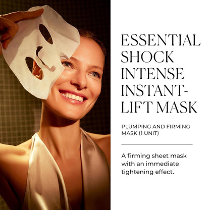Natura Bissé Essential Shock Intense Instant-Lift Mask, Firming Sheet Mask, Hydrates, Firms & Plumps, For All Skin Types, 1 unit