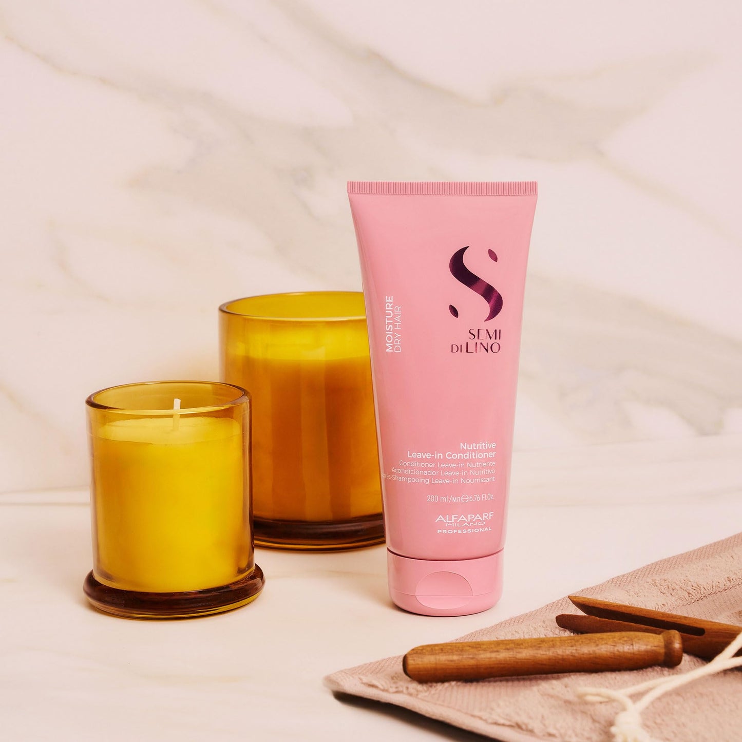 ALFAPARF MILANO Semi di Lino Moisture Nutritive Shampoo and Conditioner Set for Dry Hair - Sulfate Free Moisturizing Shampoo and Conditioner - Safe on Color Treated Hair - Adds Shine and Softness