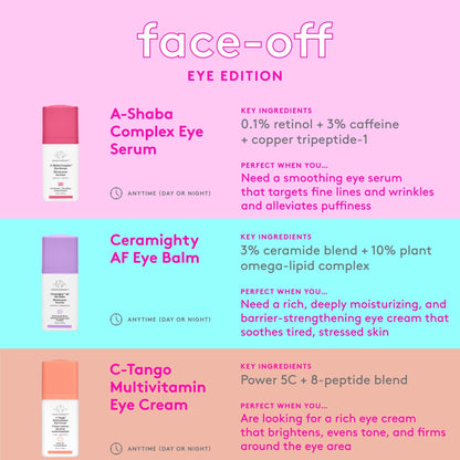 Drunk Elephant A-Shaba Complex Eye Serum - .1% Retinol Eye Cream - Clean Clinical Skincare